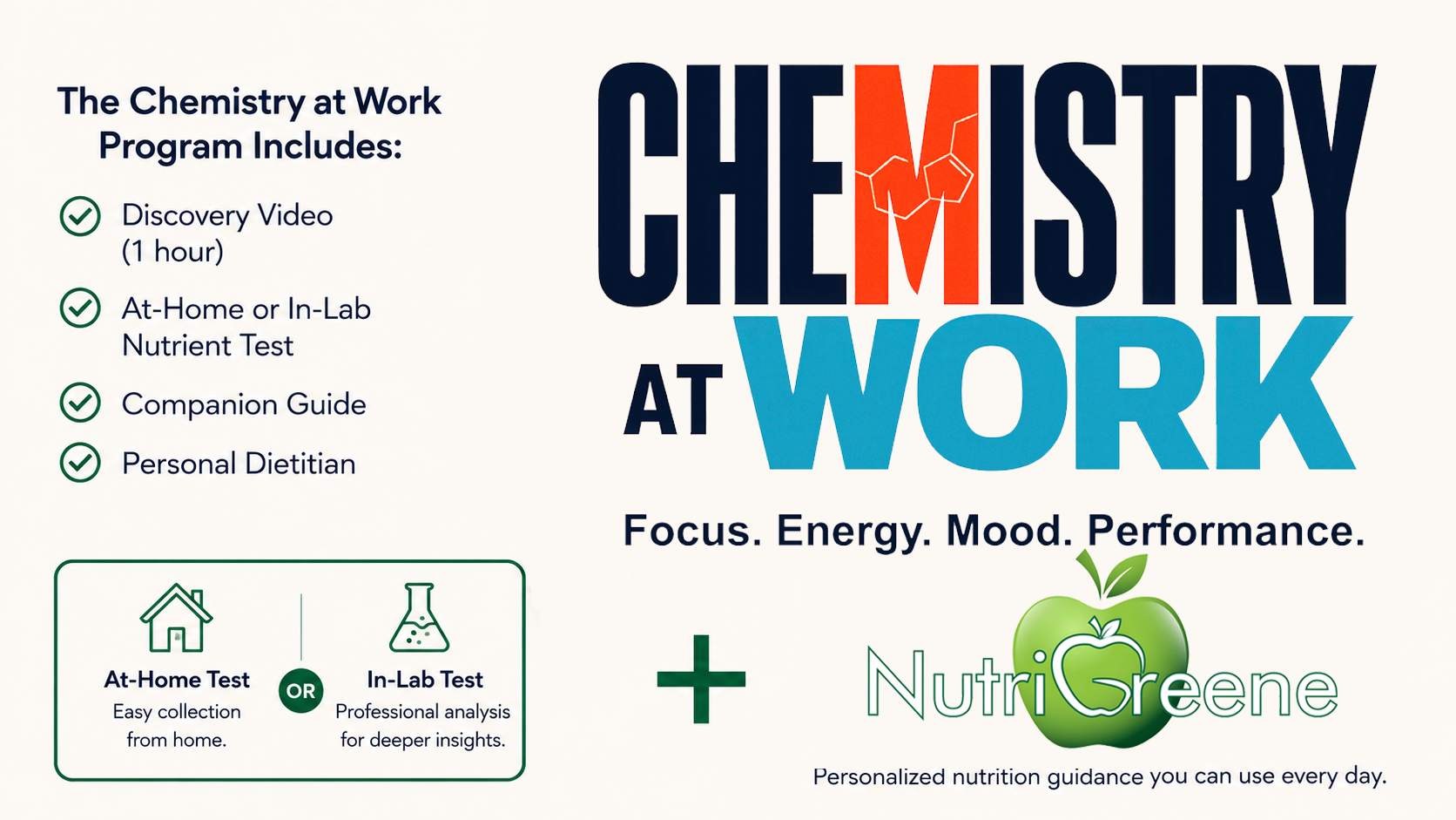Chemistry at Work workforce performance experience