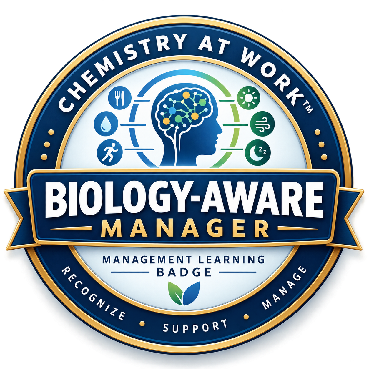 Chemistry at Work Biology-Aware Manager management learning badge